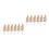 12Stk Holzkasper Marionetten Clown Puppen DIY Pull-String Khaki 10