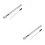 2Pcs White Iron Barber Chair Height Adjustment Pump Durable Design 10