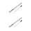 2Pcs White Iron Barber Chair Height Adjustment Pump Durable Design 4