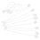 2970Pcs Flexible White Polyester Tag String Loop Fastener 2