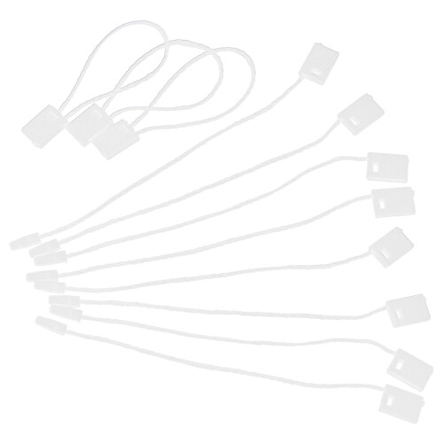 2970Pcs Flexible White Polyester Tag String Loop Fastener 1