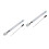 2Pcs White Iron Barber Chair Height Adjustment Pump Durable Design 9