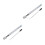 2Pcs White Iron Barber Chair Height Adjustment Pump Durable Design 5