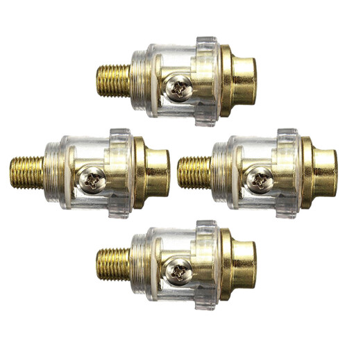 16Stk Aluminium Inline Öl Schmierer Pneumatische Gold 1