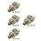 16Stk Aluminium Inline Öl Schmierer Pneumatische Gold 6