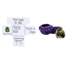 Adopte un Peluche de Weed Nugget, Adopte un Peluche de Weed Nugget con Tazón y Tarjetas de Aliento, Juguetes de Peluche Hechos A Mano,A