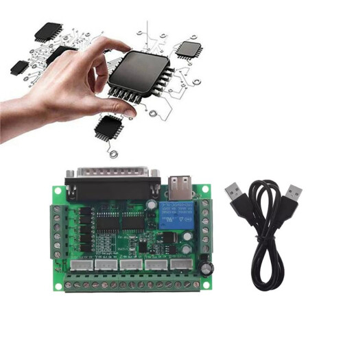 MACH3 Engraving Machine 5 Axis CNC Breakout Board with Optical Coupler for Stepper Motor Drive Controller 1