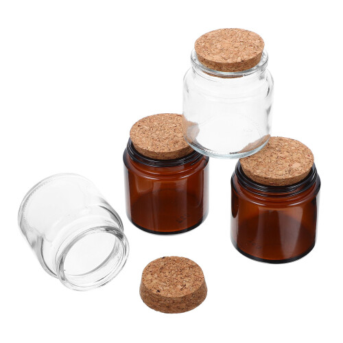 8Pièces Bocaux Verre Pour Bougies Parfumées Usage Maison