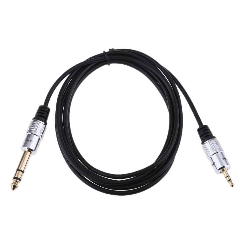 6.5Mm To 3.5Mm Cable Adapter Male To Male Trs Stereo Audio Wire Cord 6901423166141
