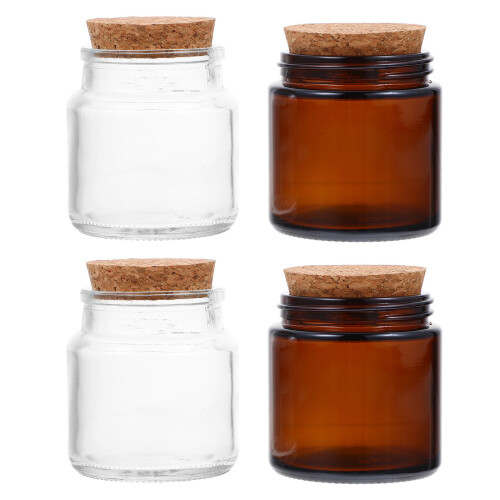8Pièces Bocaux Verre Pour Bougies Parfumées Usage Maison 1