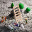 80St Mini Ladder in Khaki Voor Micro Landschap Decor 5