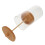 2Stk Reusable Strohhalmhalter Aus Mit Holzdeckel, Transparent 2