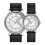 1Paar Weiß Quartz Uhr Paar Langlebig Geschenk 1