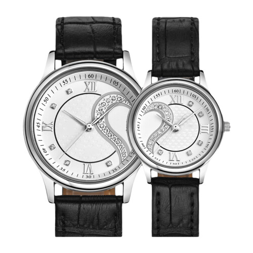1Paar Weiß Quartz Uhr Paar Langlebig Geschenk