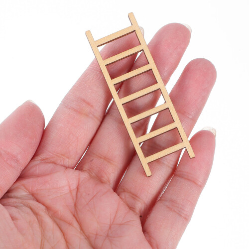 80St Mini Ladder in Khaki Voor Micro Landschap Decor 2