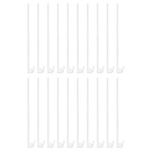 20Stk Auto Fensterflaggenhalter Weiß ABS Für Sichere Befestigung