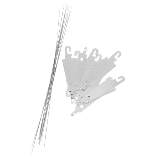 100Stk Stickzubehör Nadeleinfädler Handnähgerät Silber
