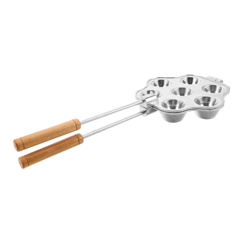2Stk Mini Muffinform Aluminium 7 Kammern Backform Silber Mit Griff 2