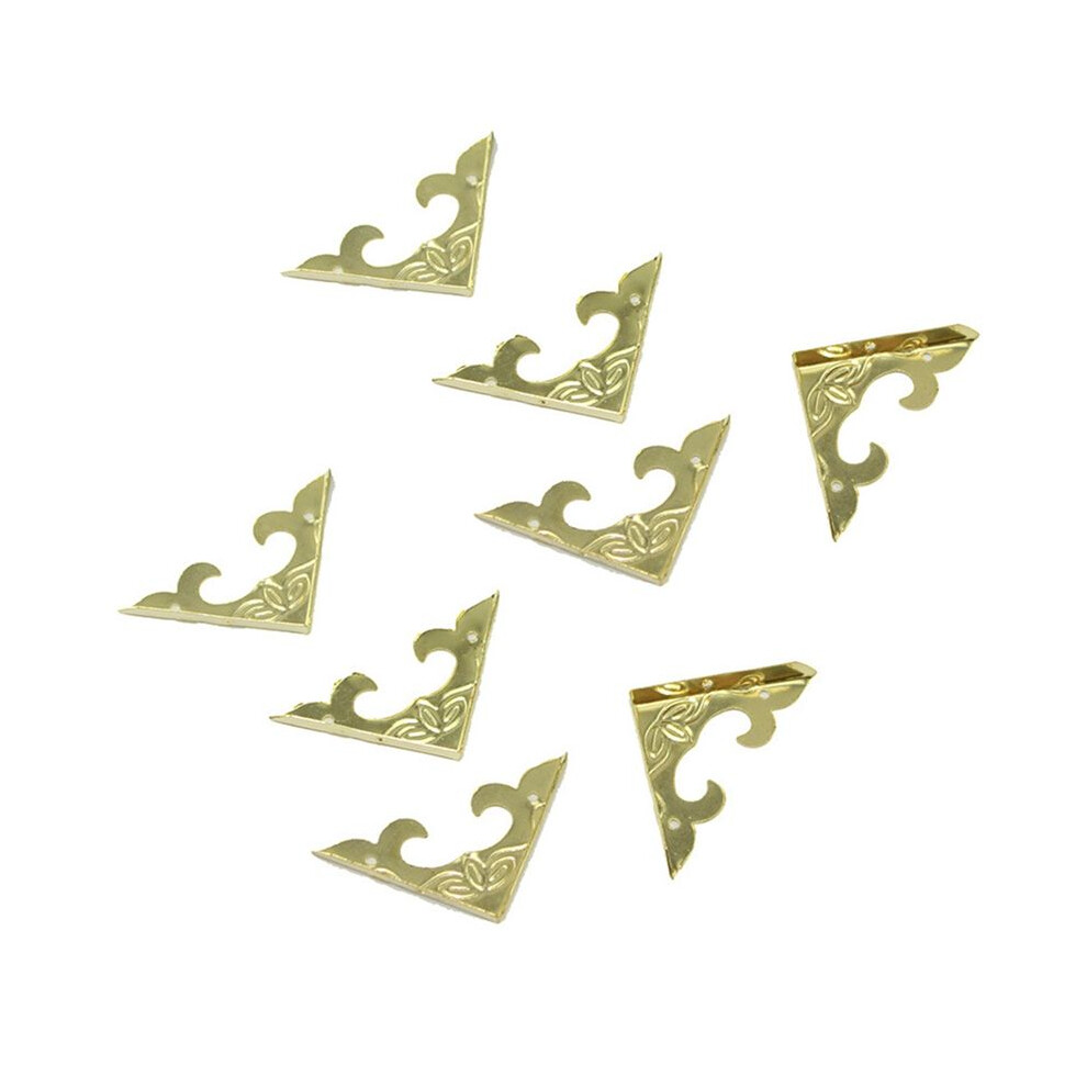 Book Scrapbook Album Corner Stand Antique Brass Decorative Protective Crafts For Furniture Hardware Yellow Tauoh