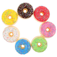 28Stk Künstliche Donut-Modelle PU Material Deko Fotorequisiten