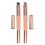 10Stk Sanfter Silikon Lippenpinsel Doppelseitig Mit Kappe Rosa Makeup 3