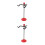 2Stk Lenkradhalter Auto Einstellbar Mit Bremspedalfixierer Mehrfarbig 6