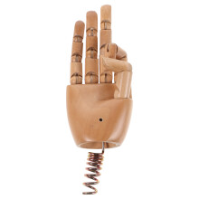 5Stk Flexibles Holz Handmodell Mit Gelenken Für Schmuck Und