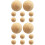 16Pièces De Rechange En Bois Khaki -Foot 6