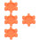 4Pièces Insert Accouplement Flexible Orange Anti-Vibration Pour Cnc 9