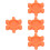 4Pièces Insert Accouplement Flexible Orange Anti-Vibration Pour Cnc 8