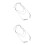2Pcs Silver Eyeglass Chains Electroplated Alloy Strap for Glasses Use 4