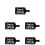 5Pièces Panneaux Suspendus Ouvert Fermé Décoration Commerce 8