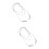 2Pcs Silver Eyeglass Chains Electroplated Alloy Strap for Glasses Use 2