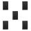 5Pièces Porte- PU Noir Accessoire Serveur Restaurant Durable 5