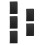 5Pièces Porte- PU Noir Accessoire Serveur Restaurant Durable 4