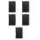 5Pièces Porte- PU Noir Accessoire Serveur Restaurant Durable 7