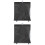 2Pcs Black Mesh Sunshade Curtains Lightweight Balcony Decor 5