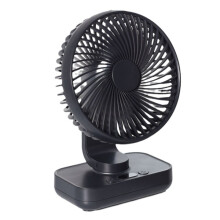 Ventilador de Escritorio Portátil, Tipo C, Recargable por USB, Inalámbrico, Oscilante, para Montaje en Pared, Ajuste de 90