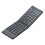Folding  Keyboard Two-Fold Portable   Keyboard Rechargeable Office Keyboard Black 1