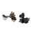 Vintage Open Gear String Tuners Tuning Pegs Nyckel för Akustisk Klassisk Gitarrtillbehör Silver 8