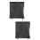 2Pcs Black Mesh Sunshade Curtains Lightweight Balcony Decor 7