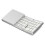 Foldable  Keyboard, USB Rechargeable Wireless Keyboard for IOS, Android, Windows PC Laptop Smartphone-Silver 1