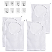 4 Pacotes de Cesto de Roupa Suja para Pendurar Na Porta com ZíPer e Parte Superior Aberta, Usado em Viagens de DormitóRio Estudantil para Lavanderia
