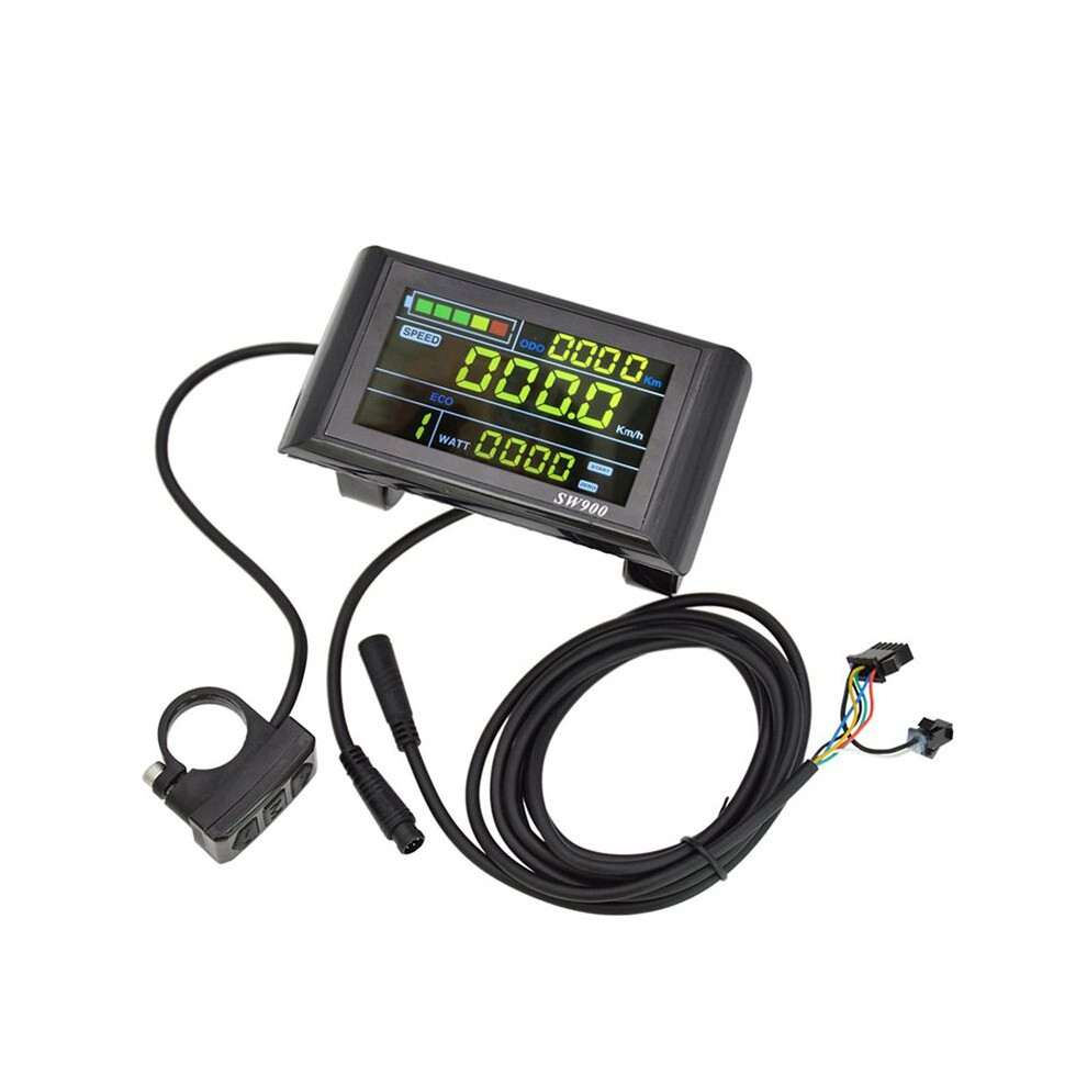 Sw900 Lcd Display Meter Control Panel 24 36 48V 52V 60V Electric Scooter 5 Pins Plug Riding Speed Power Display. 4711373443207