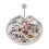 Automatic Mechanical Watch Movement,DIY Automatic Hollow Watch Movement with Plastic Storage Box ForOld Part Replacement 1