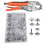 Snap Fastener Kit Adjustable Pliers for Snap Buttons,Snap Fastener Tool Kit with Snap Button Set for Canvas,Boat Covers 2
