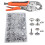 Snap Fastener Kit Adjustable Pliers for Snap Buttons,Snap Fastener Tool Kit with Snap Button Set for Canvas,Boat Covers 7