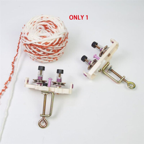 Yarn Winding Guide Manual Yarn Winder with Double Thread Guide for Crocheting, Knitting, and Weaving Projects 1