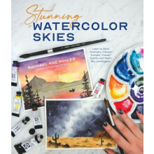 Stunning Watercolor Skies by Rachael Mae Moyles Paperback Book