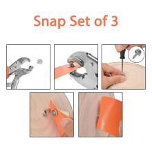 Snap Fastener Kit Adjustable Pliers for Snap Buttons,Snap Fastener Tool Kit with Snap Button Set for Canvas,Boat Covers